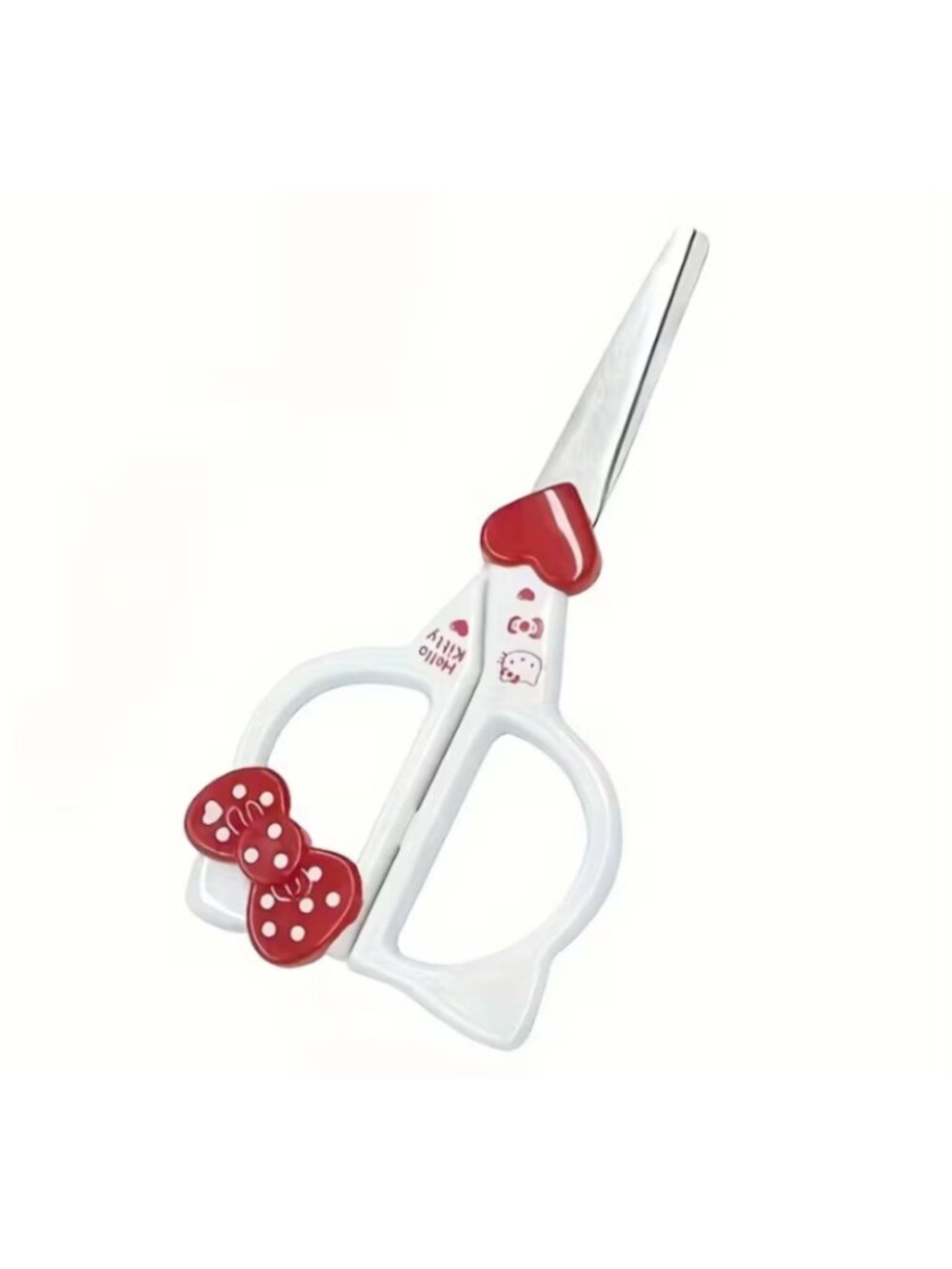 Hello Kitty Small Scissors Cute Heart Bow Handle Stainless Steel School Office - Picture 5 of 5
